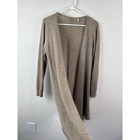 Soft Surroundings 100% Cashmere Open Front Drape Cardigan Women's S Quiet Luxury - Picture 2 of 5